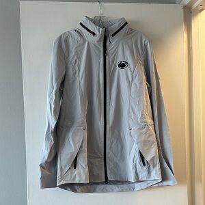 PSU gray Windbreaker Jacket with Penn State logo NWT